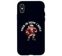 This is How I Roll Santa Boxer Arts Martiaux Boxe de Noël Coque pour iPhone X/XS