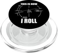 This is How I Roll UH60 Pilote d'hélicoptère Flying Blackhawk PopSockets PopGrip pour MagSafe
