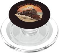 This is How I Roll Vintage Train Jeu de Mots PopSockets PopGrip pour MagSafe