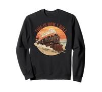 This is How I Roll Vintage Train Jeu de Mots Sweatshirt