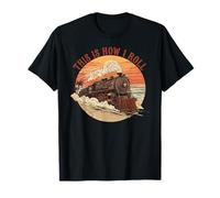 This is How I Roll Vintage Train Jeu de Mots T-Shirt