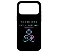 This is How I Social Distance Funny Console Gamer Controller Coque pour iPhone 17 Pro Max