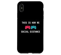 This is How We Social Distance Anti Social Introverts Gamer Coque pour iPhone XS Max