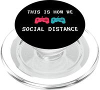 This is How We Social Distance Anti Social Introverts Gamer PopSockets PopGrip pour MagSafe