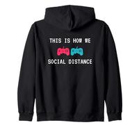 This is How We Social Distance Anti Social Introverts Gamer Sweat à Capuche