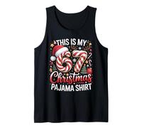 This is My 67 Christmas Pyjama Christmas Family Meme Holiday Fun Débardeur
