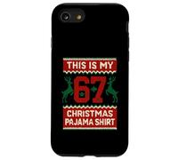 This is My 67 Christmas Pyjama Shirt Funny 6 7 Meme Christmas Coque pour iPhone SE (2020) / 7/8