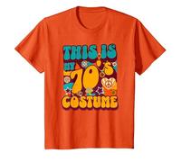 This is My 70s Costume Groovy Retro Halloween Costume années 70 T-Shirt, Enfant, Orange, 10 Ans