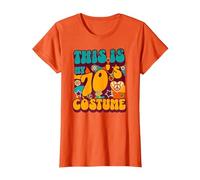 This is My 70s Costume Groovy Retro Halloween Costume années 70 T-Shirt, Femme, Orange, L
