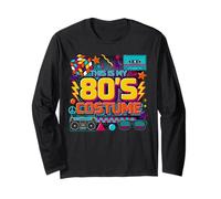 This is My 80's Costume Amusant rétro pour fête nostalgique Manche Longue