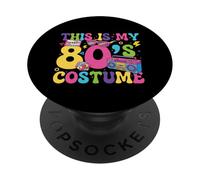 This is My 80's Costume - Rétro années 80 Throwback Vintage Party PopSockets PopGrip Adhésif