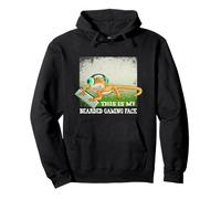 This is My Barbu Gaming Face - Bearded Dragon Video Game Sweat à Capuche