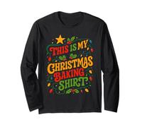 This is My Christmas Baking Shirt Citation Festive de Noël Manche Longue