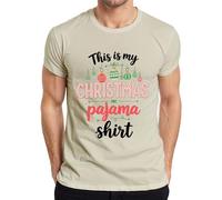 This is My Christmas Pajama Shirt Noël Pyjama Cadeau Homme T-Shirt, naturel, XL
