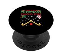 This is My Christmas Pyjama Hockey sur Gazon Père Noël Elf PopSockets PopGrip Adhésif