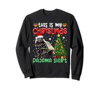 This is My Christmas Pyjama Honey Badger Lover Xmas Lights Sweatshirt
