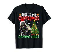 This is My Christmas Pyjama Honey Badger Lover Xmas Lights T-Shirt