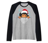 This is My Christmas Pyjama Melanin Funny Women Black Girl Manche Raglan