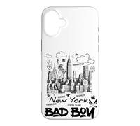 This is My Cool New York City Sketch Drawing Bad Boy Graphic Coque pour iPhone 16 Plus