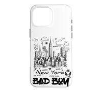 This is My Cool New York City Sketch Drawing Bad Boy Graphic Coque pour iPhone 16 Pro Max