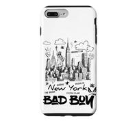 This is My Cool New York City Sketch Drawing Bad Boy Graphic Coque pour iPhone 7 Plus/8 Plus