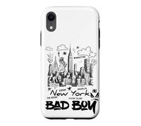 This is My Cool New York City Sketch Drawing Bad Boy Graphic Coque pour iPhone XR