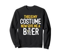 This is My Costume Beer Lover Squelette Boire Halloween Sweatshirt