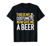 This is My Costume Beer Lover Squelette Boire Halloween T-Shirt