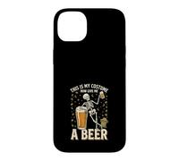 This is My Costume Now Give Me A Beer Squelette Halloween Coque pour iPhone 14 Plus
