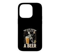 This is My Costume Now Give Me A Beer Squelette Halloween Coque pour iPhone 14 Pro