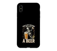 This is My Costume Now Give Me A Beer Squelette Halloween Coque pour iPhone XS Max
