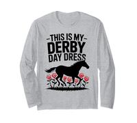 This is My Derby Day Dress Horse Racing Horse Riding Manche Longue