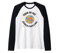 This Is My Disco Costume amusant rétro fête Halloween danse Manche Raglan