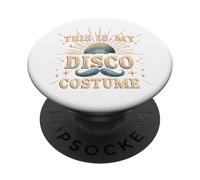 This Is My Disco Custom - Graphique rétro des années 70 pour femme PopSockets PopGrip Adhésif