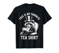 This is My Favorite Tea Shirt Wortwitz Vintage Raton Laveur T-Shirt