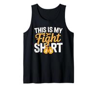 This is My Fight Shirt Ruban Orange Sensibilisation Guerrier Débardeur