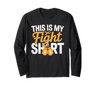 This is My Fight Shirt Ruban Orange Sensibilisation Guerrier Manche Longue