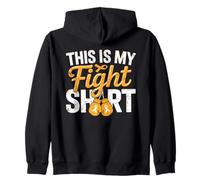 This is My Fight Shirt Ruban Orange Sensibilisation Guerrier Sweat à Capuche