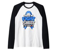 This is My Fight Shirt T2D Warrior Diabetes Awareness Manche Raglan