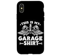 This Is My Garage Shirt Car Guy Réparation de véhicule Garage Auto Coque pour iPhone X/XS