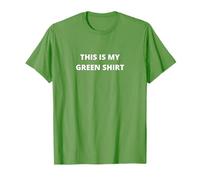This is My Green Shirt Funny Humour Plain Text Classic T-Shirt