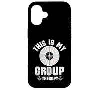 This is My Group Therapy Cool Pro Gun Range Shooting Lovers Coque pour iPhone 16