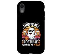 This is My Halloween Costumes Now Give Me A Beer Ghost Drunk Coque pour iPhone XR