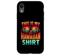 This Is My Hawaiian Funny Costume Party Tropical Luau Hawaï Coque pour iPhone XR