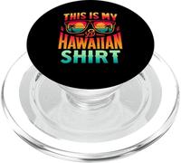 This Is My Hawaiian Funny Costume Party Tropical Luau Hawaï PopSockets PopGrip pour MagSafe