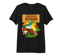 This is My Hawaiian Luau Aloha Hawaii Summer Beach Hommes Femmes T-Shirt Haut de Gamme