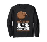 This is My Human Costume I Am Really A Kiwi Bird Nouvelle-Zélande Manche Longue