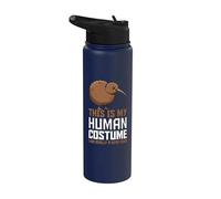 This Is My Human Costume I Am Really A Kiwi Bird Nouvelle-Zélande Stainless Steel Insulated Water Bottle