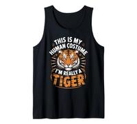 This is My Human Costume I’m Really A Tiger Funny Débardeur