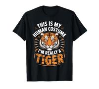 This is My Human Costume I’m Really A Tiger Funny T-Shirt